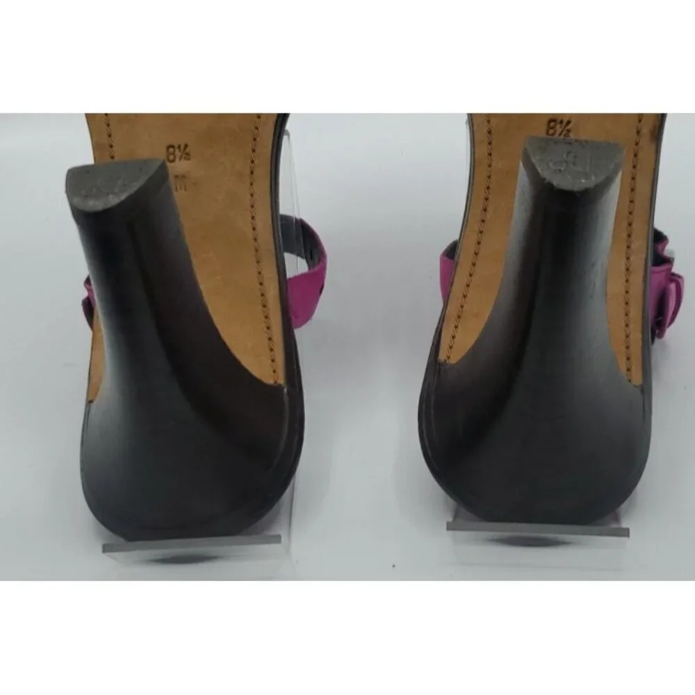 DONALD J PLINER Mountains of Italy Fuschia Pink Vianna Sandal Size 8M